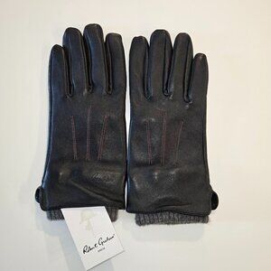 Robert Graham Nappa Leather Gloves With Knit Cuffs (Unisex)